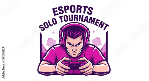 Intense Gamer Focuses For Esports Solo Tournament Championship