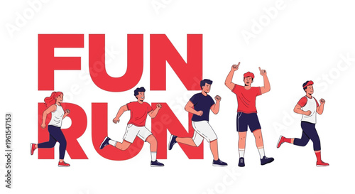 Joyful Marathon: Enthusiastic Participants Revel In The Spirit Of Lively Jogging Together