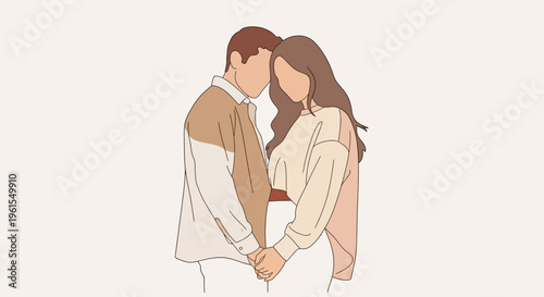Loving couple holding hands together 1.