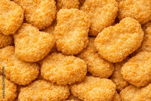Fried chicken nuggets background