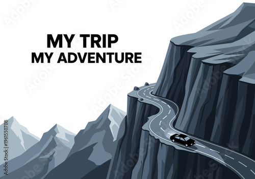 Embark on an epic road trip adventure through winding mountain roads with breathtaking scenic views