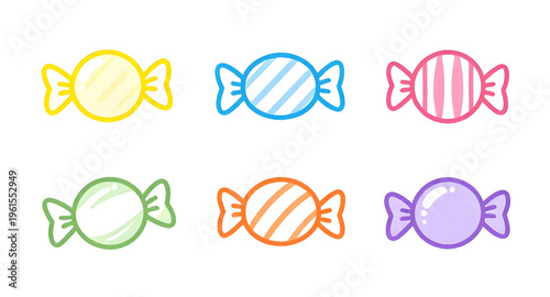 candy, sweet, confectionery, candy illustration, candy vector, candy clipart, colorful candy, sugar treat, dessert food, candy icon, lollipop candy, wrapped sweets, candy design, cartoon style candy, 