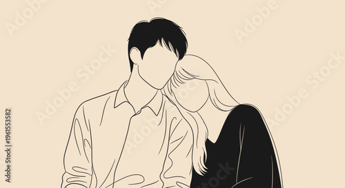 Young couple in love together.