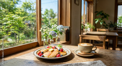 初夏のカフェのイメージ