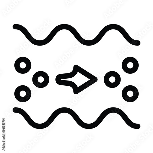 Quantum teleportation icon representing the transfer of quantum information between distant locations. Ideal for futuristic communication and physics concepts.