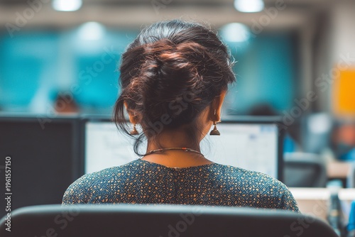 Businesswoman working at an office