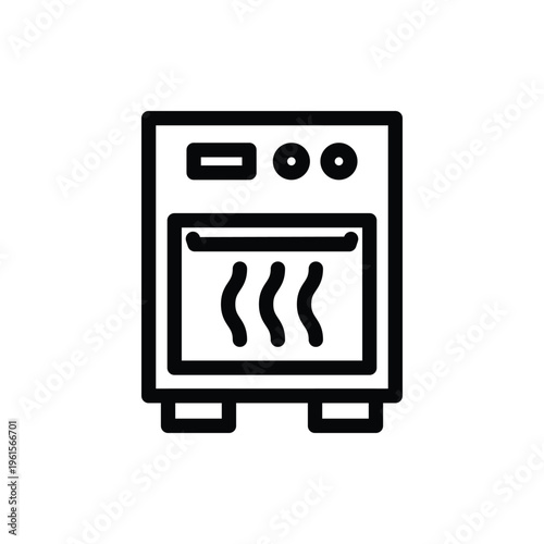 oven outline icon vector design good for web or mobile app