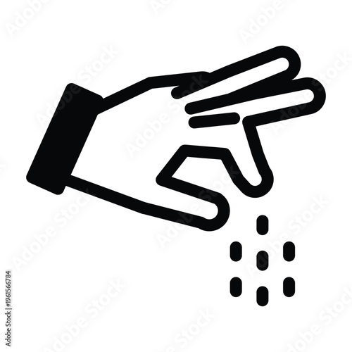 pinch spice solid icon vector design good for web or mobile app