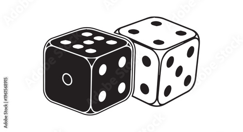 A simple illustration of two dice