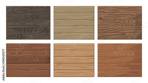 Realistic Wood Plank Textures Pack Natural Timber Background Set