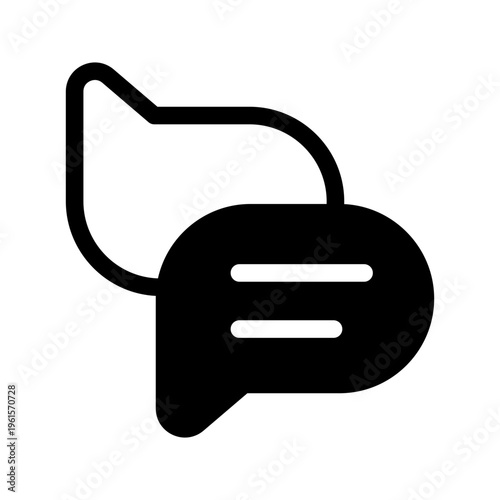 Chat Box Icon Vector Symbol Design Illustration