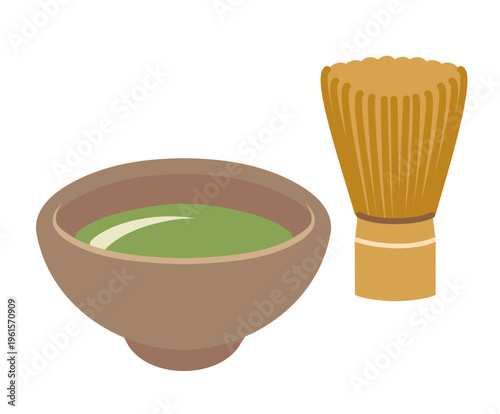 抹茶と茶筅