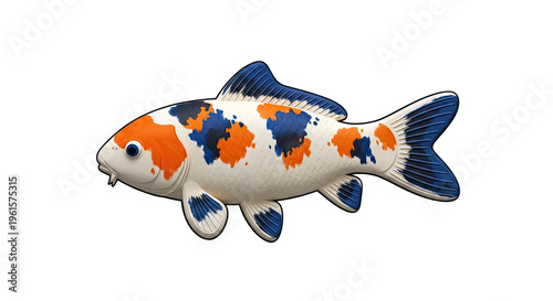 Colorful Koi Fish Illustration