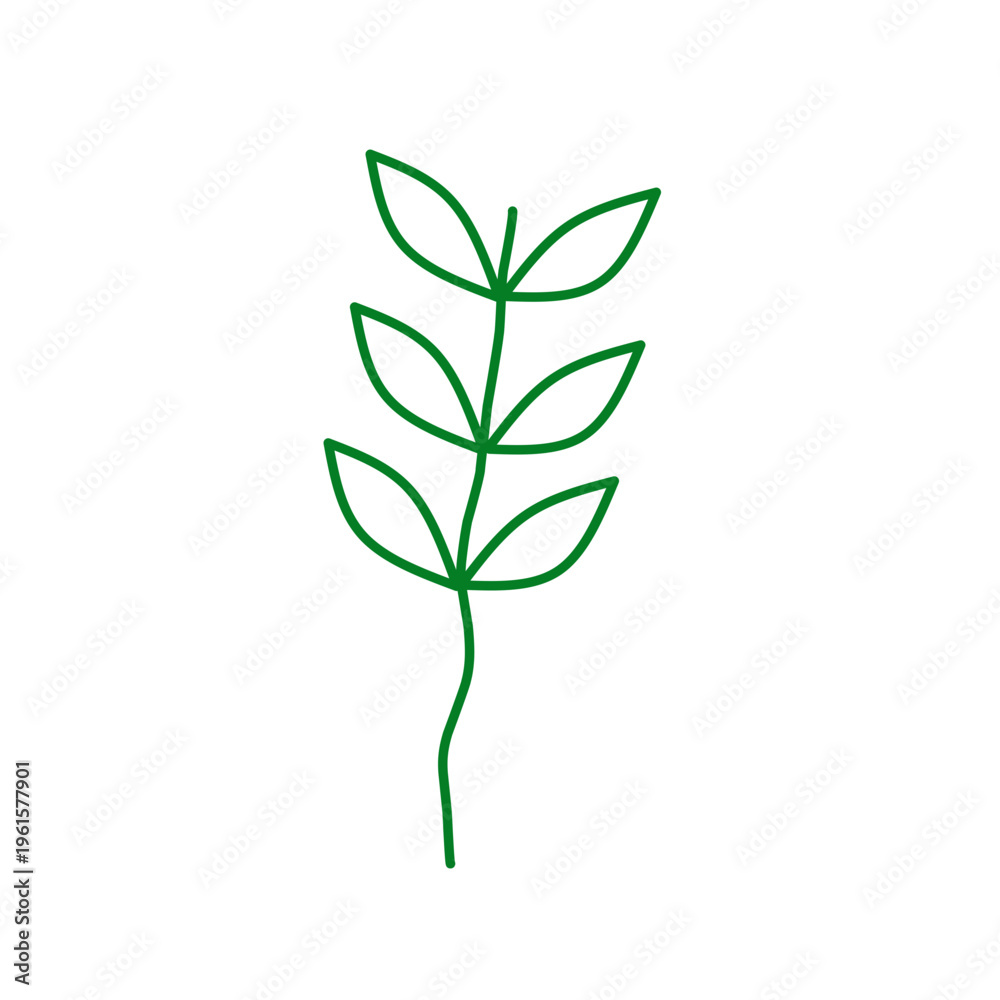 Obraz premium Leaves doodle 