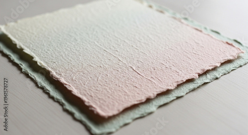 Stack of Painted Paper Sheets.