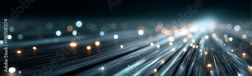 Fiber Optic Data Stream: Ab...