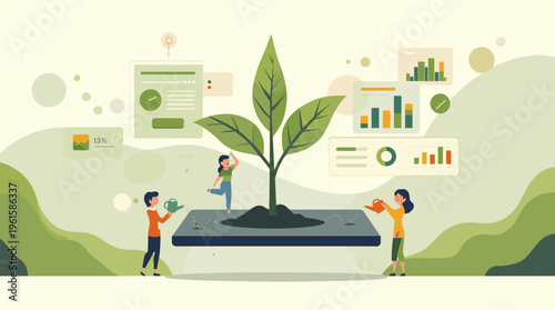 A calming abstract background with shades of green and beige, evoking feelings of nature and serenity.