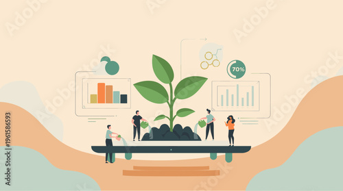 A calming background image with soft peach and green colors, ideal for adding text or graphics.