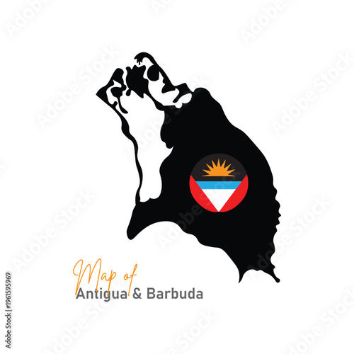 Antigua & Barbuda country map