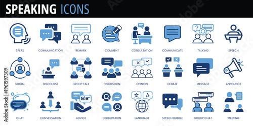 SPEAKING ICONS SET