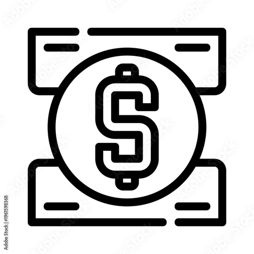 Dollar sign in the center of an atm. Perfect for financial services, banking, cash withdrawals, automated teller machines concepts.
