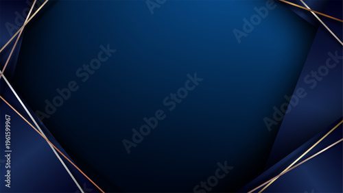 Dark blue and gold abstract...