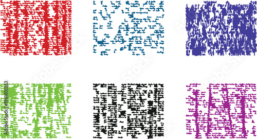 Abstract Pattern Collection: A vibrant compilation of abstract patterns, each showcasing a unique interplay of lines, shapes, and colors.