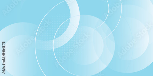 Soft blue abstract background featuring large translucent circular shapes layered with gentle gradients and a subtle halftone dot pattern in the center.