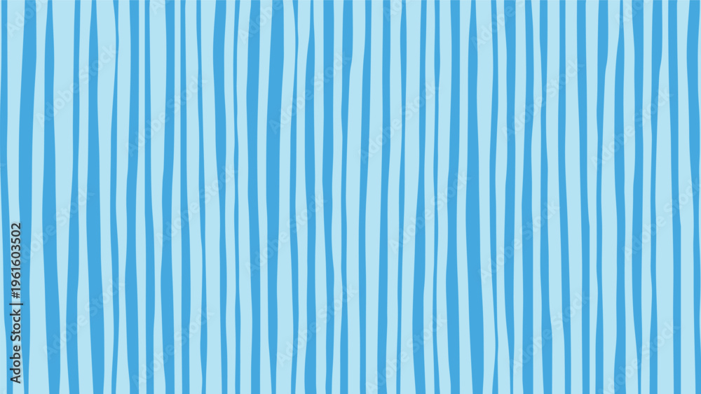 Obraz premium Creative seamless pattern featuring vertical blue hand drawn organic lines on light blue background texture
