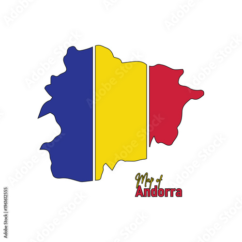 Andorra country map