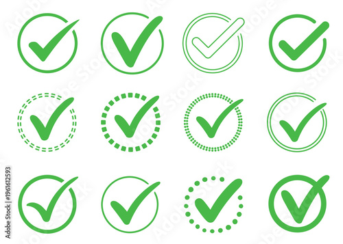 Different circle checkmark design