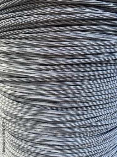 close up iron cable wire