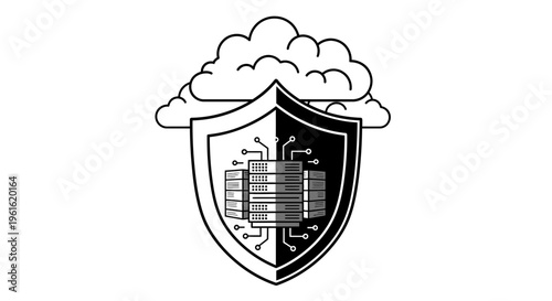 cloud security shield icon