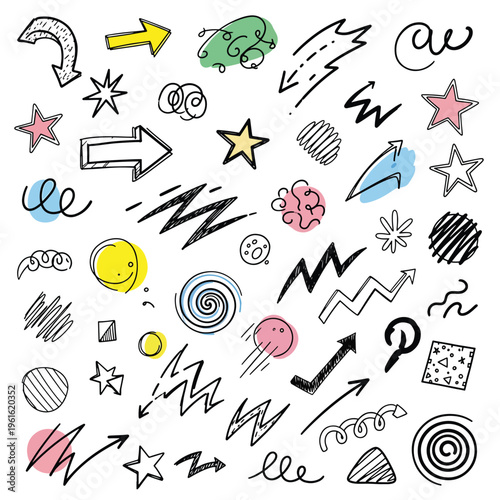 Vibrant doodles fill the page with download eps file reference