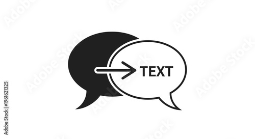 Text Translation Speech Bubbles Communication Icon