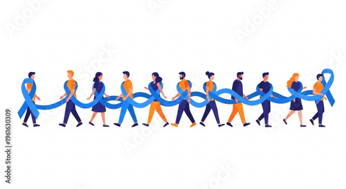 Diverse group of people holding hands in a loop symbolizing teamwork and unity in business and community collaboration and partnership