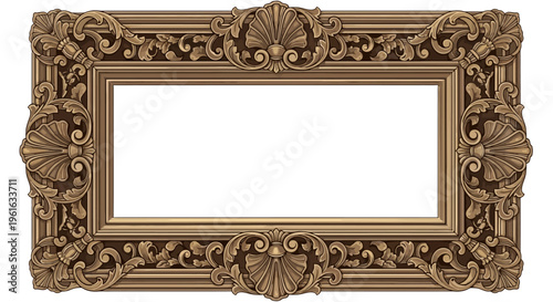 Ornate Gold Picture Frame.