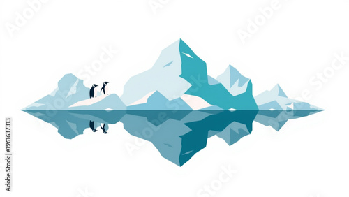 Antarctica Ice Concept Illustration