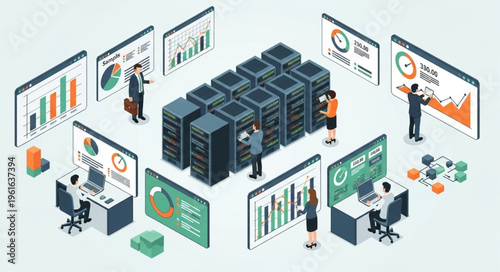 Data Analysis and Visualization - Teamwork in a Server Room Environment.