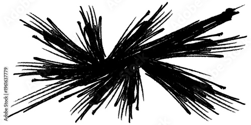 Grunge patterned line desktop icon. Abstract vector background of thin black lines on a white background. Interior decor, web design, printing, packaging