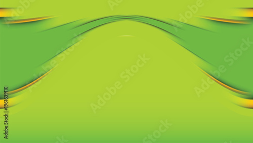 Clean abstract green gradient wave background with smooth flowing curves and modern 
