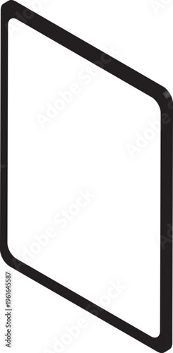 Isometric digital tablet illustration for business and app design.