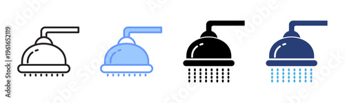 Cruise Ship icon set multiple style collection