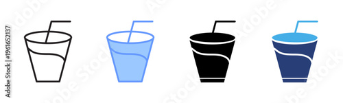 Boat icon set multiple style collection