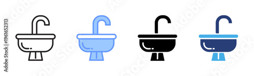 Boat icon set multiple style collection