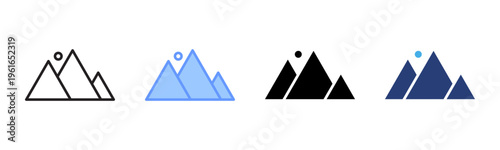 Water Scooter icon set multiple style collection