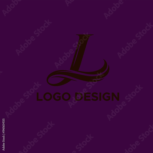 Alphabet logo design flat vector template