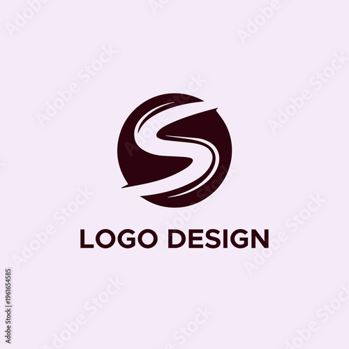 Alphabet logo design flat vector template