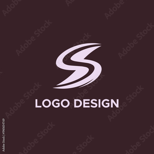 Alphabet logo design flat vector template