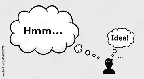 A man thinking about an idea